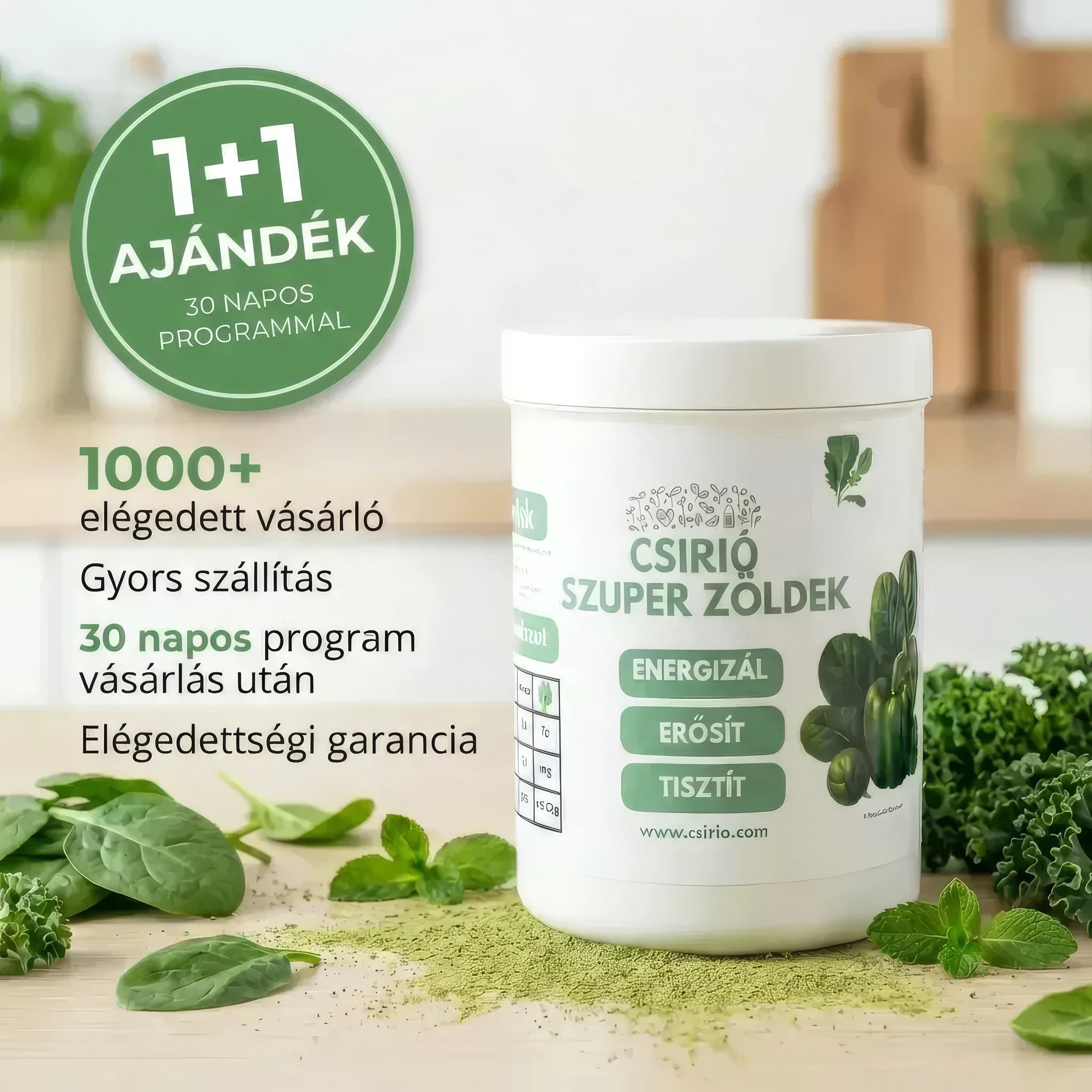 Friss energia. Egészséges élet.